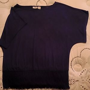 Blue, Dolman sleeve Blouse, size M